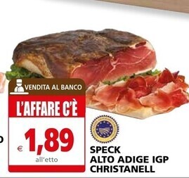 Il Gigante Christanell speck alto adige igp offerta