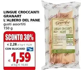 Granart lingue croccanti l'albero del pane