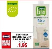 Il Gigante Il gigante bevanda biologica uht a base di riso offerta