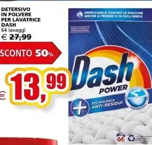 Il Gigante Dash detersivo in polvere per lavatrice offerta