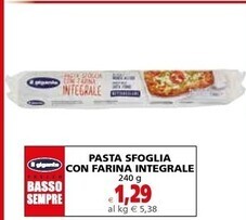 Il gigante pasta sfoglia con farina integrale