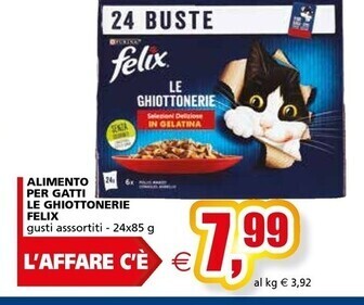 Purina alimento per gatti le ghiottonerie felix
