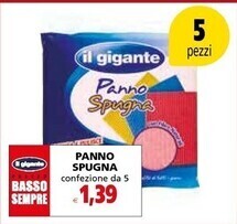 Il gigante panno spugna