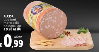 Alcisa due torri mortadella bologna igp