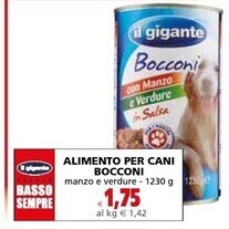 Il Gigante Il gigante alimento per cani bocconi offerta