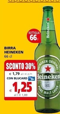 Il Gigante Heineken birra offerta