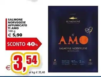 Il Gigante Re salmone salmone norvegese affumicato ti amo offerta