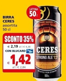 Il Gigante Ceres birra offerta