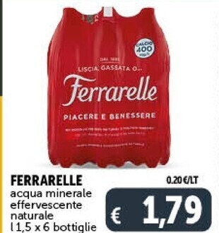 Ferrarelle acqua minerale effervescente naturale