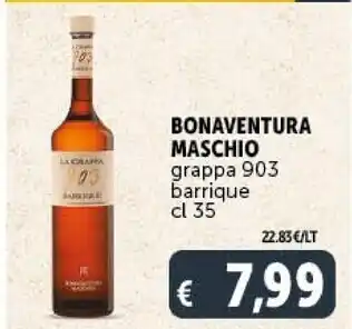 Bonaventura maschio grappa 903 barrique