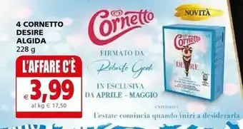 Il Gigante Algida 4 cornetto desire offerta