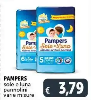 Gourmet Déco Pampers sole e luna pannolini offerta