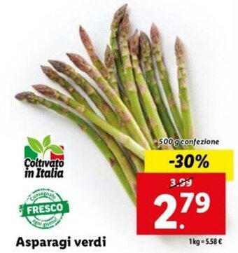 Lidl Asparagi verdi offerta