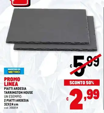 Metro Piatti Ardesia Tarrington House 32 x 24 cm offerta