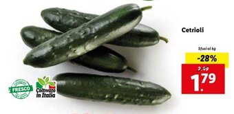 Lidl Cetrioli offerta