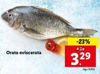 Lidl Orata eviscerata 280 g offerta