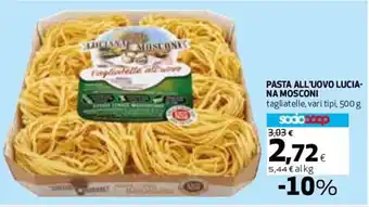 Coop Pasta All''Uovo Luciana Mosconi 500 g offerta