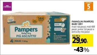 Coop Pampers Baby Dry Pannolini offerta
