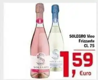 Solegro vino frizzante