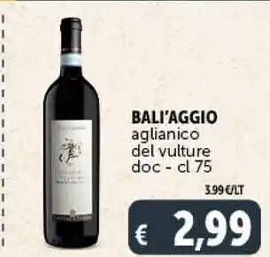 Gourmet Déco Deco aglianico del vulture doc - cl 75 offerta