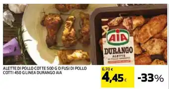 Coop AIA Durango Alette di Pollo Cotte 500 g offerta