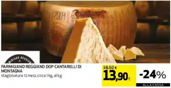 Coop Cantarelli di Montagna Parmigiano Reggiano DOP circa 1 kg offerta