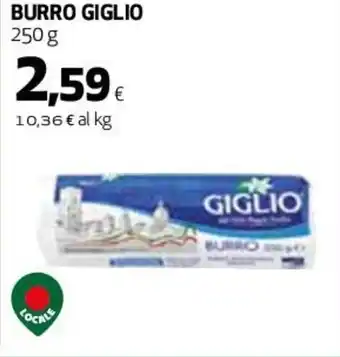 Coop Giglio Burro 250 g offerta