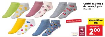 Lidl Calzini da uomo o da donna, 2 paia offerta