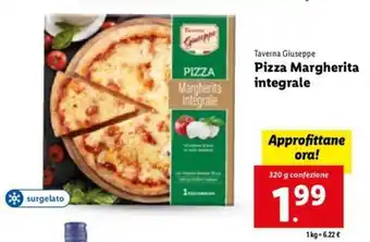 Lidl Taverna Giuseppe Pizza Margherita integrale 320 g offerta