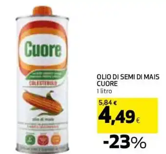 Coop Cuore Olio di Semi di Mais 1 Litro offerta