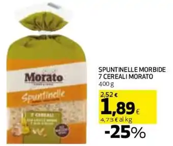 Coop Morato Spuntinelle Morbide 7 Cereali 400 g offerta