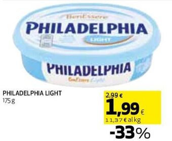 Coop Philadelphia Light 175 g offerta