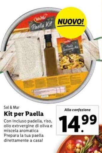 Lidl Sol & Mar Kit per Paella offerta