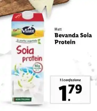 Lidl Matt Bevanda Soia Protein 1 l offerta