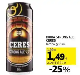 Coop Ceres Strong Ale Birra Lattina 500 ml offerta