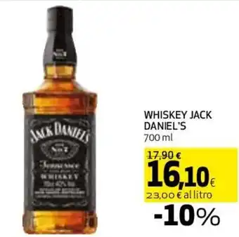Coop Jack Daniel's Whiskey 700 ml offerta