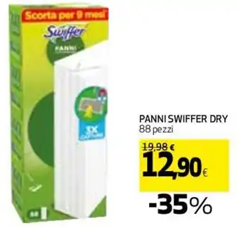 Coop Swiffer Dry Panni 88 pezzi offerta
