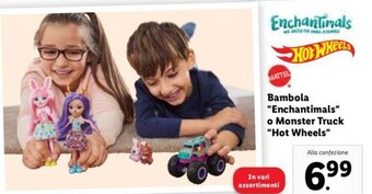 Lidl Bambola "Enchantimals" o Monster Truck "Hot Wheels" offerta