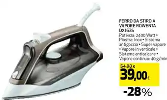 Coop Rowenta Ferro da Stiro A Vapore DX1635 offerta