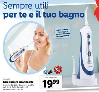 Lidl Nevadent Idropulsore ricaricabile offerta
