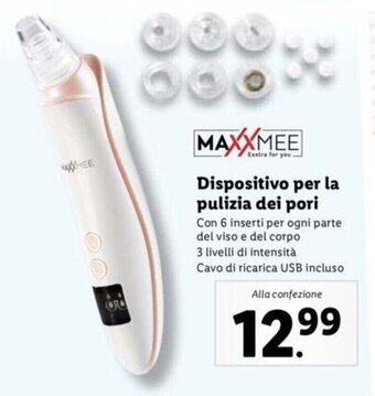 Lidl Maxxmee Dispositivo per la pulizia dei pori offerta
