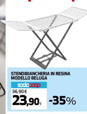 Coop Stendibiancheria In Resina Modella Beluga offerta