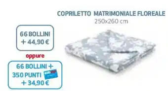 Coop Copriletto Matrimoniale Floreale 250x260 cm offerta