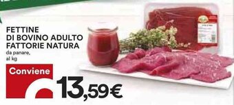 Coop Fattorie Natura Fettine di Bovino Adulto offerta
