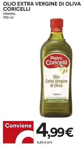 Coop Coricelli Olio Extra Vergine di Oliva 750 ml offerta