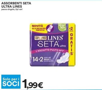 Coop Lines Seta Ultra Assorbenti offerta