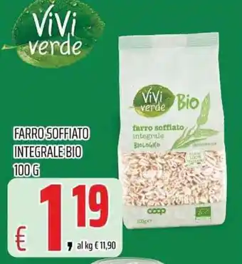 Coop Vivi verde Farro Soffiato Integrale Bio 100 g offerta