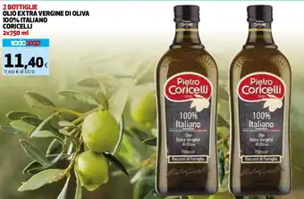 Coop Pietro Coricelli Olio Extra Vergine di Oliva 100% Italiano 2x750 ml offerta