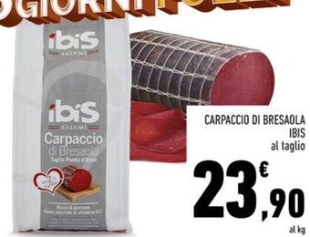 Conad Superstore Ibis Carpaccio di Bresaola offerta
