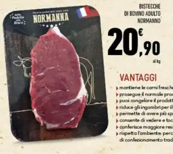 Conad Superstore Normanna Bistecche Di Bovino Adulto offerta